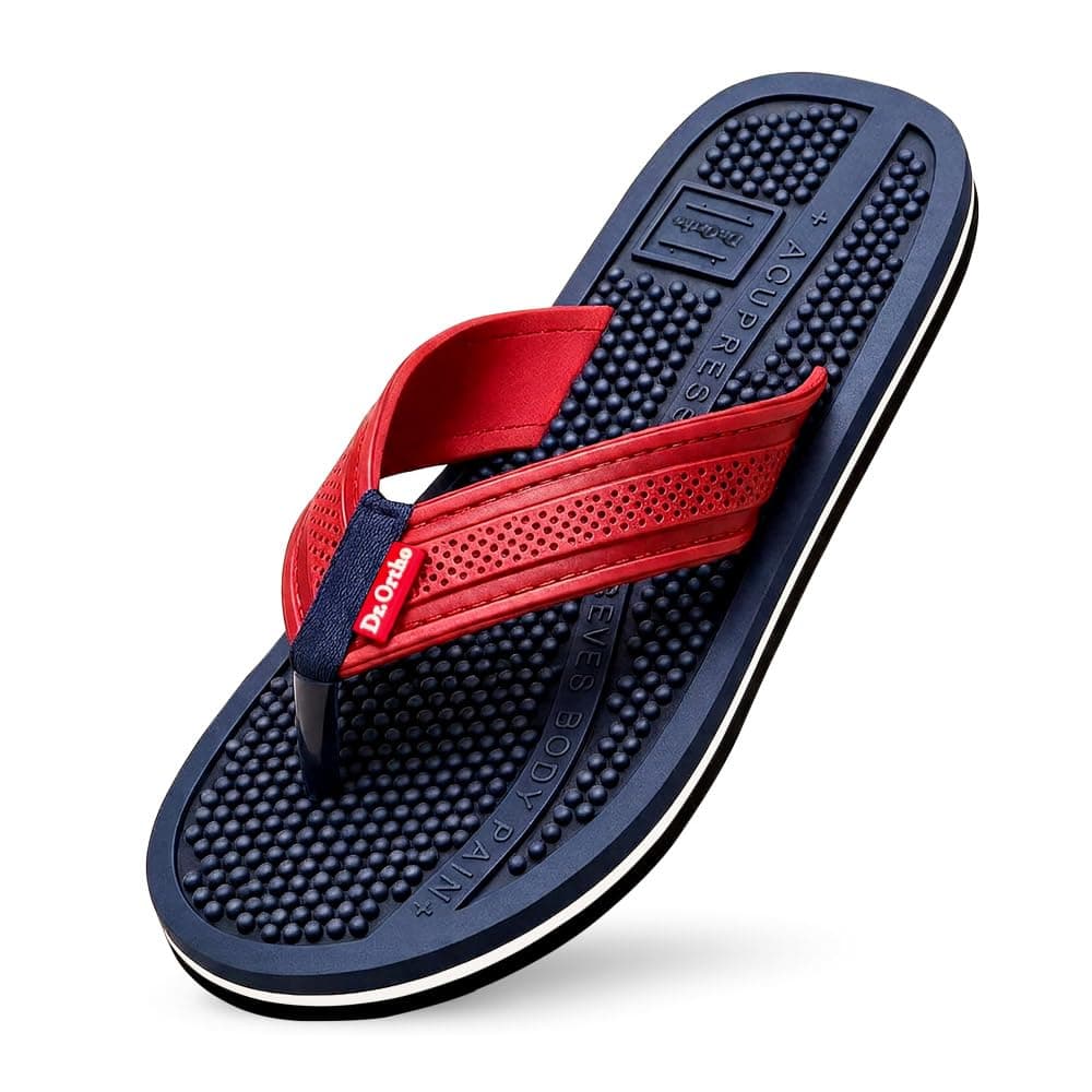 Dr.Ortho Acupressure Slippers | Acupressure Slippers | Flip-Flops | Men & Women's Slippers | Comfortable & Lightweight | Soft Foot Massager | All Day Wear Acupressure Slipper | Size UK-06