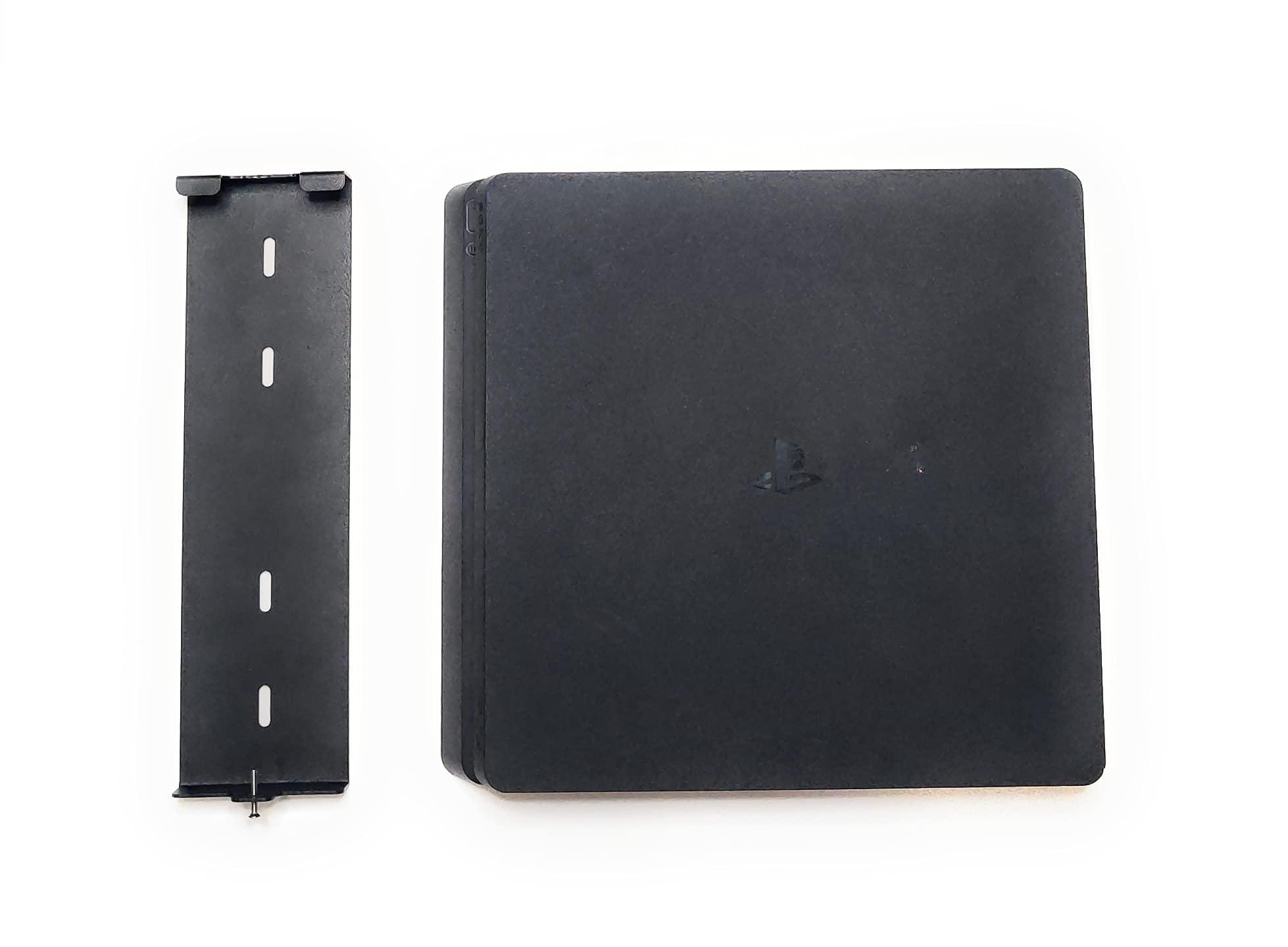Gadget Gear Wall Mount for PlayStation 4 Slim, Black Steel PS4 Slim Wall Mount, Safely Store Your PS4 Slim Console Near or Behind TV
