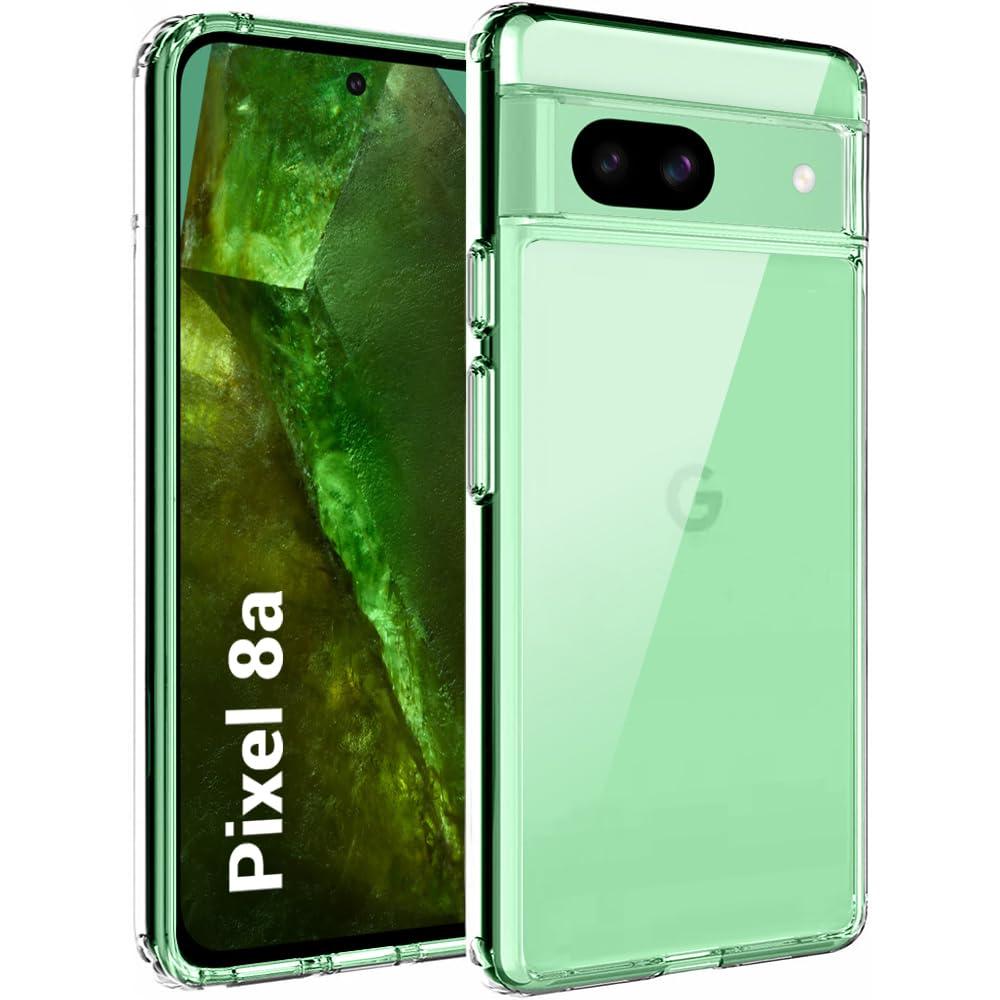 TheGiftKart Ultra-Hybrid Crystal Clear Back Case Cover for Google Pixel 8A | Shockproof Design | Hard Back Cover Case for Google Pixel 8A (PC & TPU, Transparent)