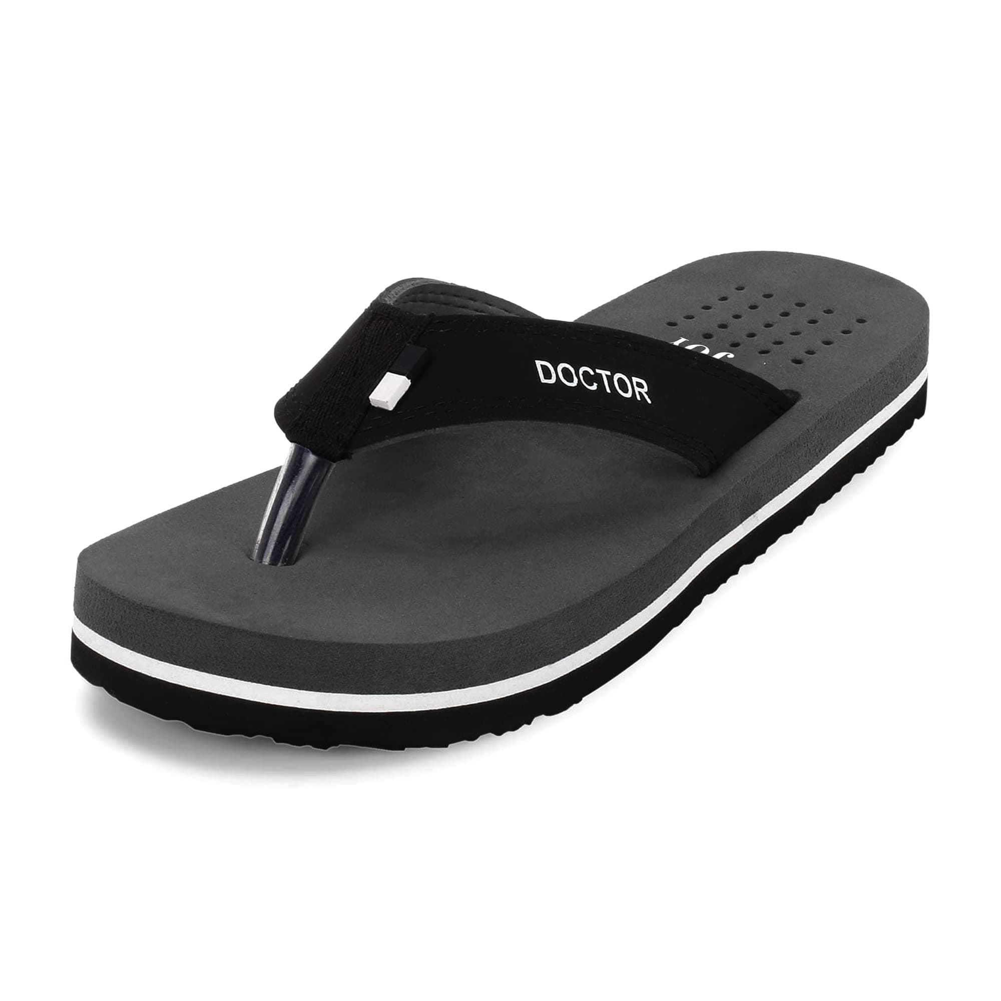 ORTHO JOY Men's Orth_msp02_gry_09 Grey Open-back Slippers - 9 Uk