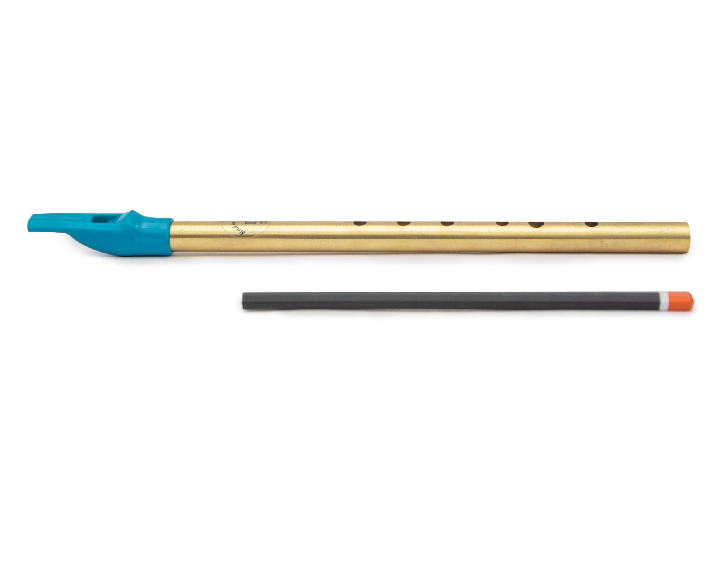 Radhe Flutes Brass Flute Soprano Vertical Blow Scale D Natural