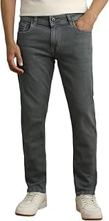 Peter England Men's Slim Tapered Jeans | Denim | Casual Wear | Modern Fit