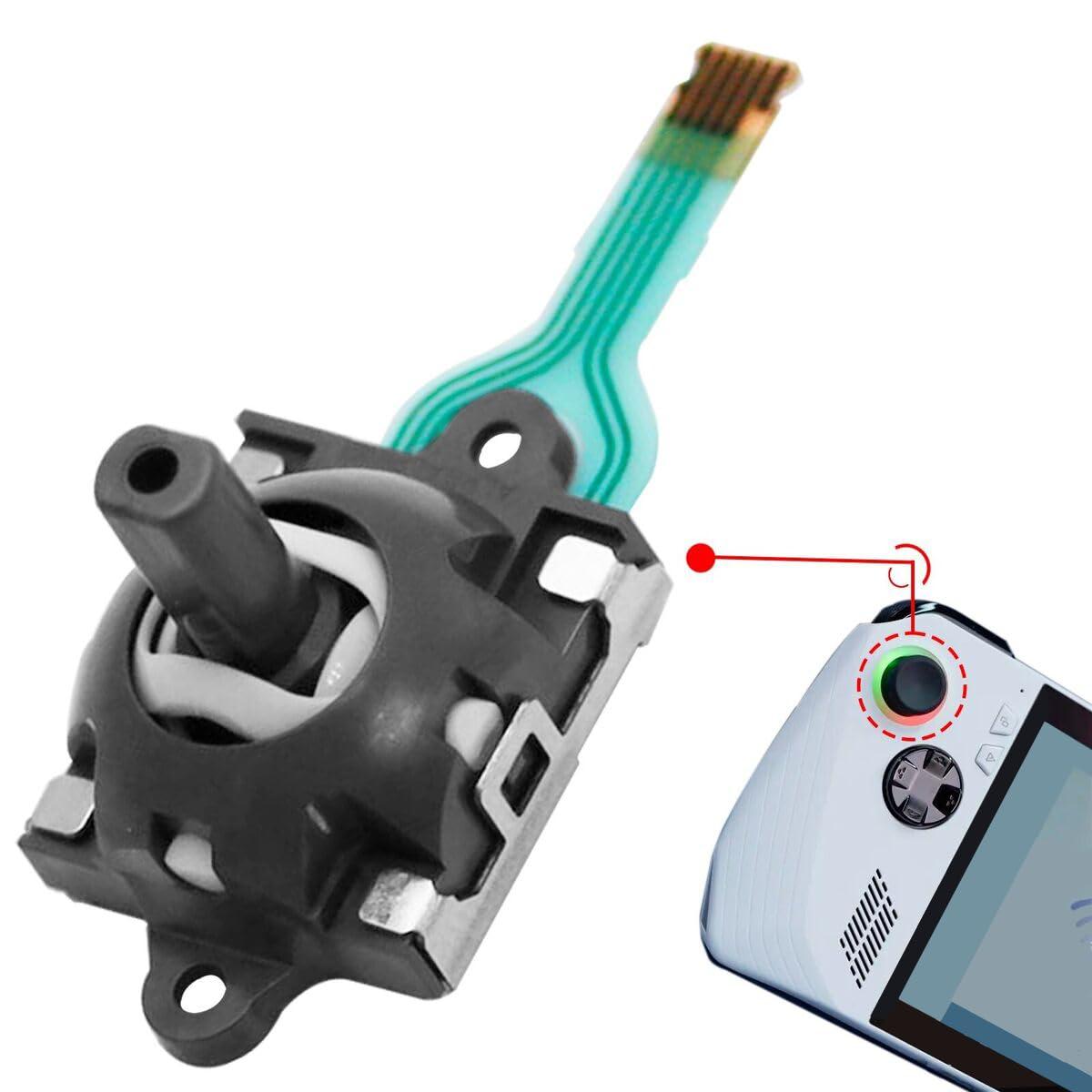 TCOS TECH Hall Effect Joystick Replacement for Asus ROG Ally RC71L, GPD Win3 Windows 10 Handheld Laptop Thumb Sticks 3D Joystick Replace Accessories