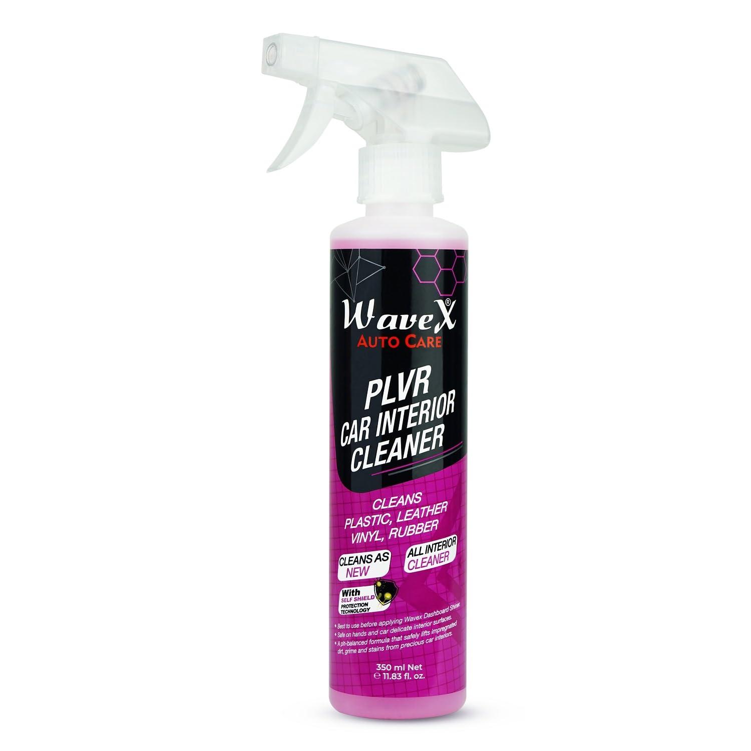 Wavex Car Interior Cleaner 350ml | Interior Cleaner for Plastic, Leather, Vinyl & Rubber | Important Car Cleaning Accessories, Works well as a Dashboard & Leather Seat Cleaner