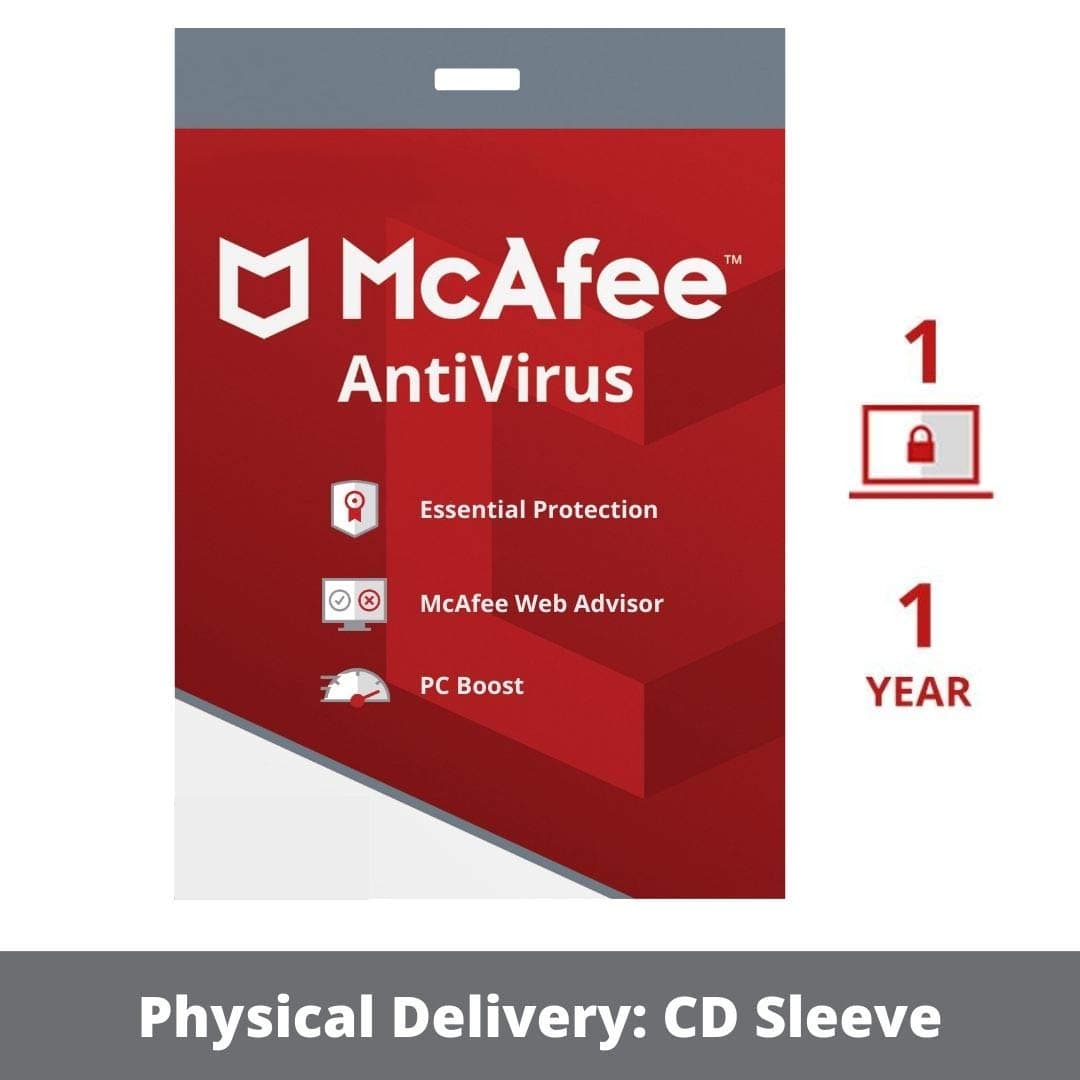 McAfee Anti-Virus - 1 PC, 1 Year (CD) (CD)