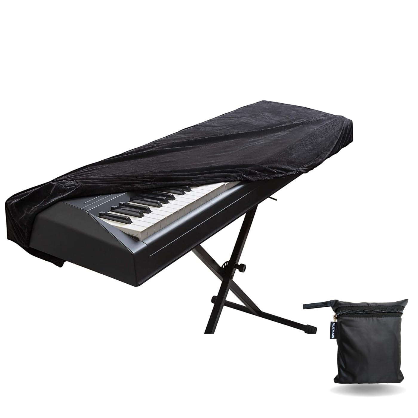 SPEHUB Polyester Piano Dust Cover For Casio & Yamaha All 61 Keys Keyboards Yamaha Psr-E363, E373, E473, E463, I455, I425, I400, I500 Keyboard & X870In, X8000In, X9000In Keyboard (61Pdc-Black)