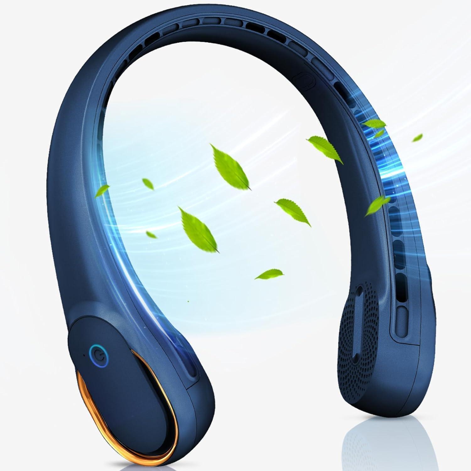 Tp MaX PoRtAbLe BlAdElEsS NeCk FaN ReChArGeAbLe HaNdS FrEe PeRsOnAl (Neck Fan M3)