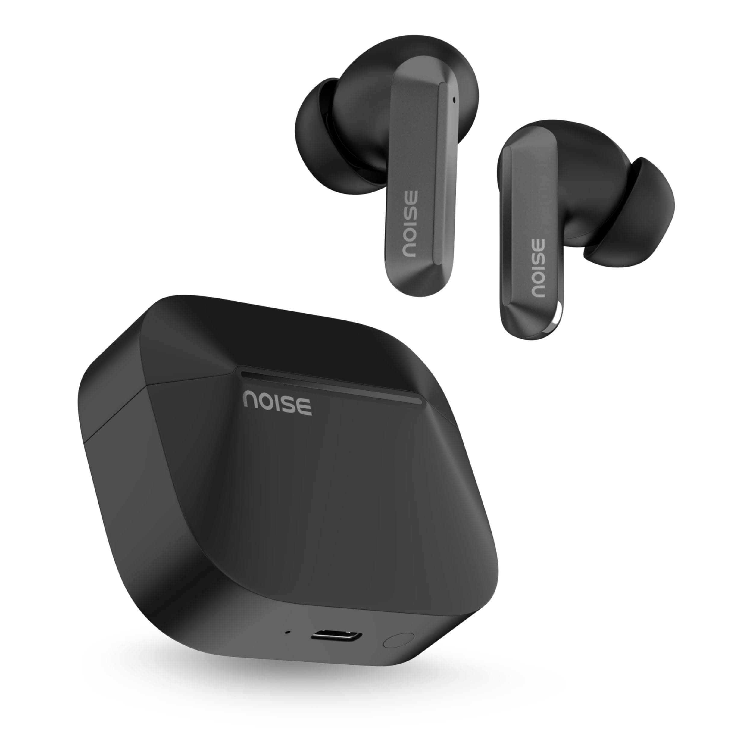 Noise Newly Launch ALT Buds(S) Truly Wireless Earbuds with 45H of Playtime, Quad Mic with ENC, App Support, Instacharge, Dual Pairing, Low Latency for Gaming, 11mm Driver, BT V6.0 (Chosen Black)