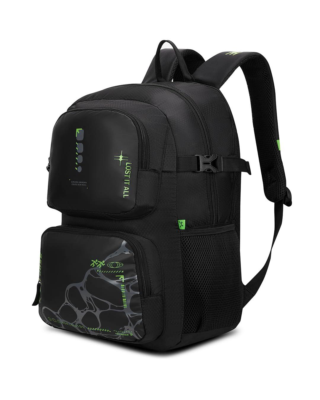FOOTLOOSE by VIP Kinetic 30L Laptop Backpack (15.6"), 2 Compartments, Black