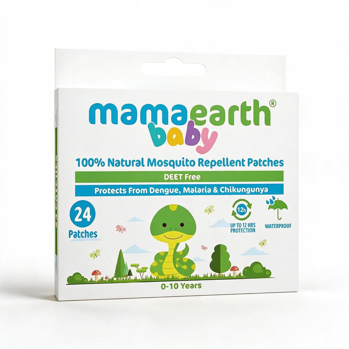 Mamaearth Natural Repellent Mosquito Patches For Babies with 12 Hour Protection,White,Pack of 1