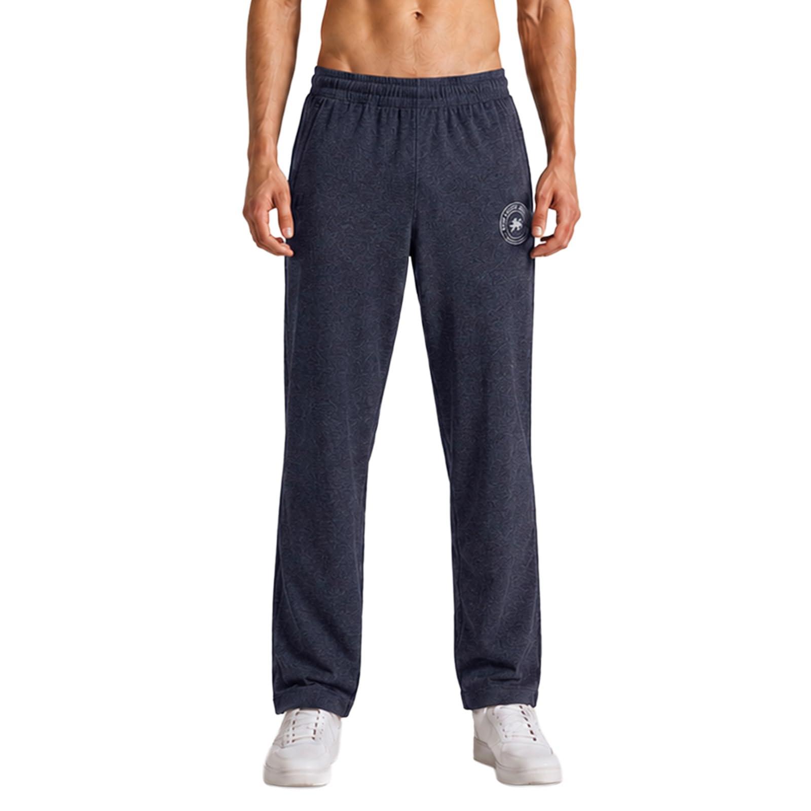 Pepe Jeans Men's Solid Cotton Poly Regular Fit Track Pants | Relaxed Athleisure Sportswear for Gym & Leisure Wear | Durable Poly Cotton Blend | Adjustable Elastic Waist with Drawstring | Dual Pockets