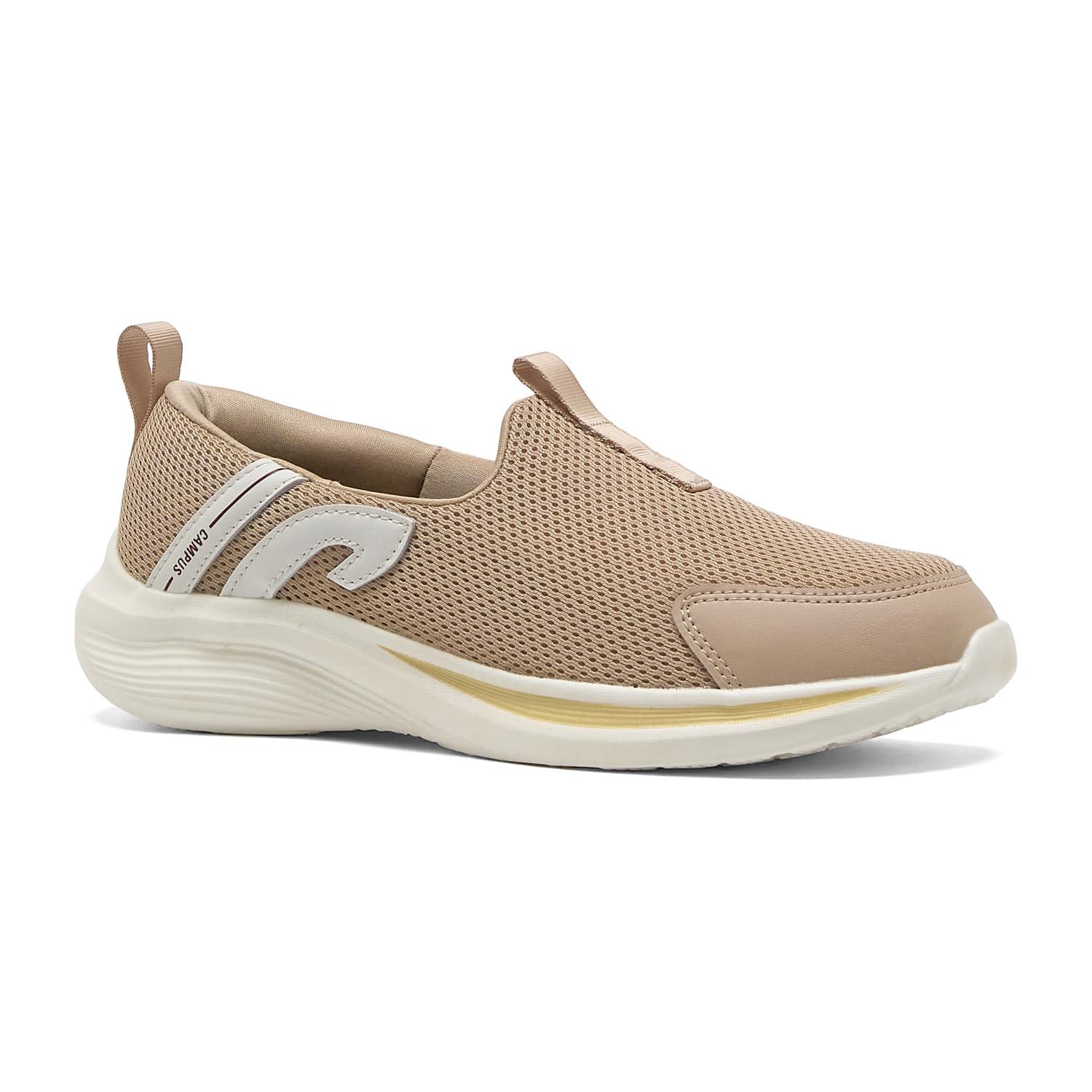 Campus Women's AMBLE L.Beige/OFFWHT Walking Shoes - 8UK/India 1 Pair