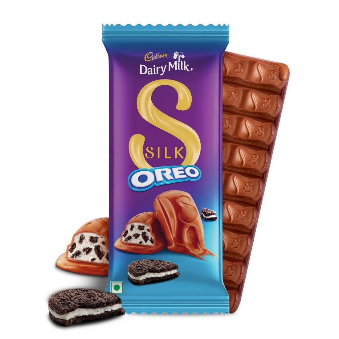 Cadbury Dairy Milk Silk Oreo Bars Chocolate Bars, 58.5 g