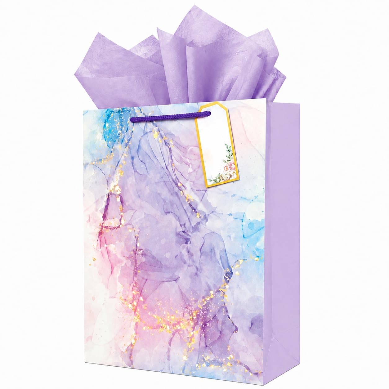 Gift Bags Medium Size | Paper Bags for Gifting | Return Gift Bags with Rope Handles | Birthday, Wedding, Baby Shower & Christmas | Pack of 10 | 9 x 12 x 3.5 Inch