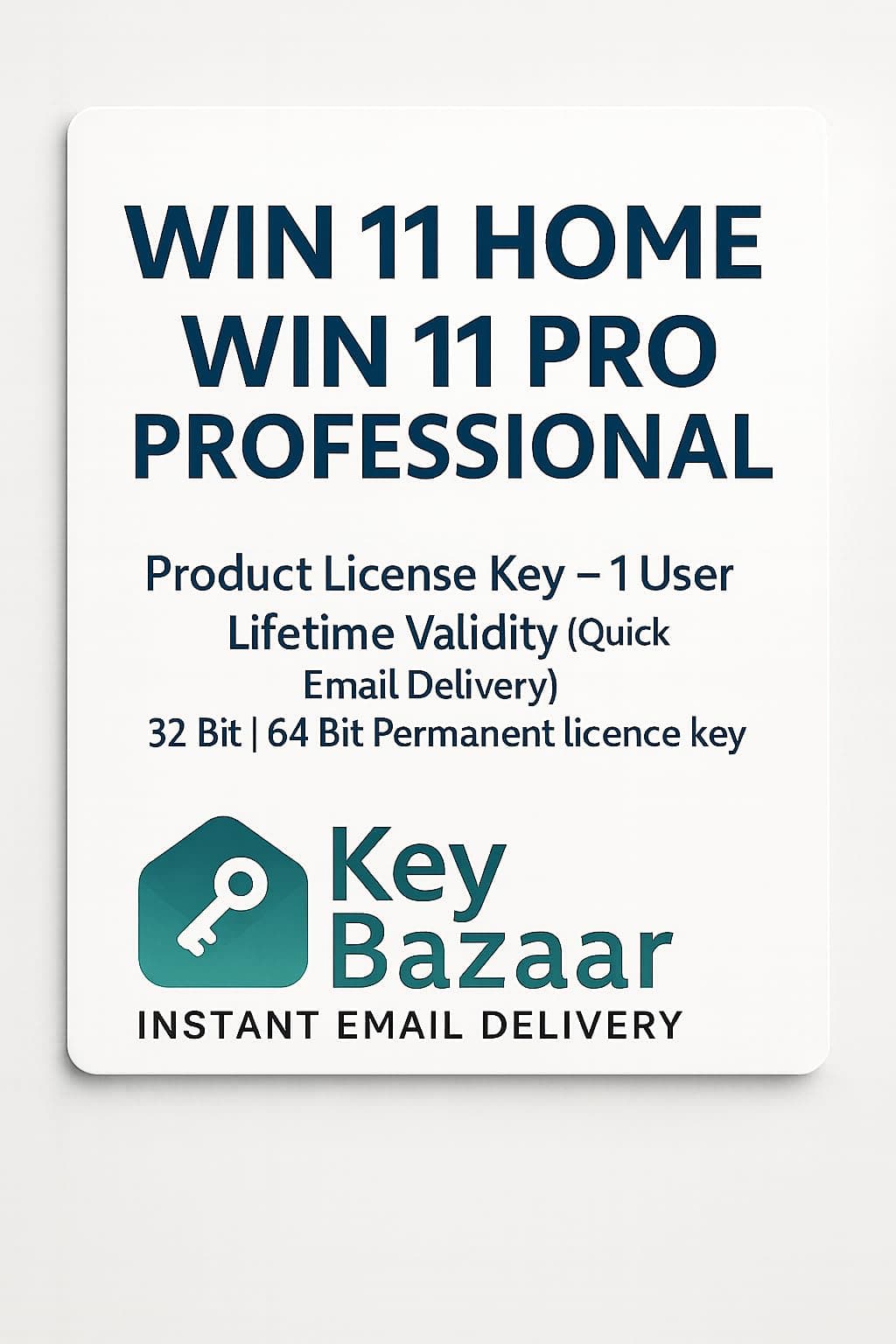 Win 11 Product License Key - 1 User Lifetime Validity (Quick Email Delivery) 32 Bit | 64 Bit. And Quick Installation Support with 1-Year Warranty (Win 11Home, Win)