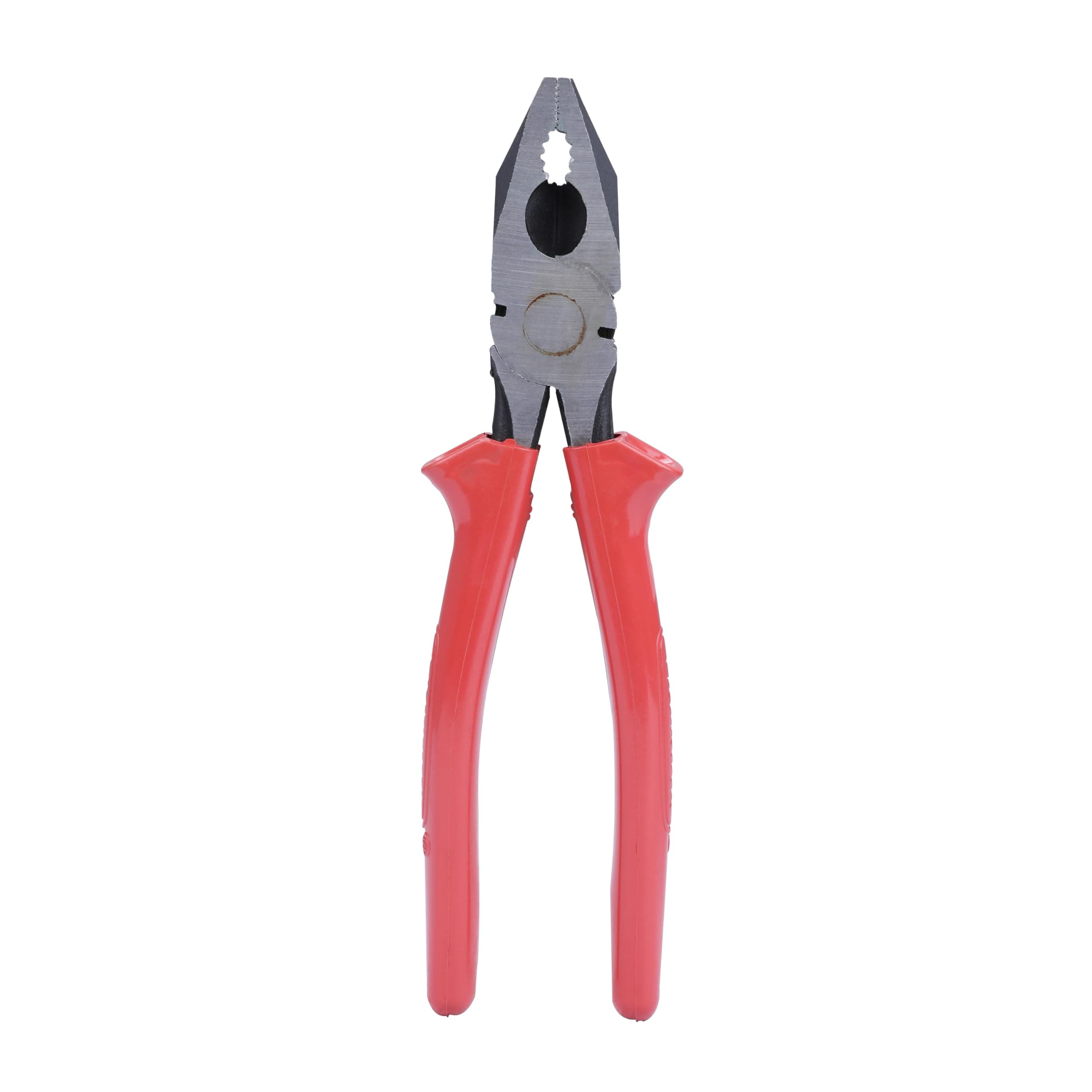 Taparia 1621-8, 8 Inch (210mm) Combination Pliers - High-Grade Steel with Joint Cutter, Serrated Jaws, and Insulated Plastic Handles for Wire Cutting, Gripping, and Bending - Professional Tool for Electricians, Mechanics, and DIY Repairs