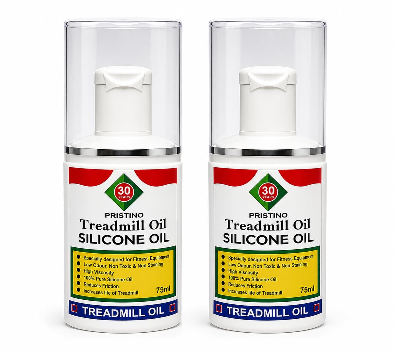 PRISTINO® Pure Silicone Treadmill Lubricant Oil for Belt/High Viscosity I Non Toxic Odor Free (150 ml)