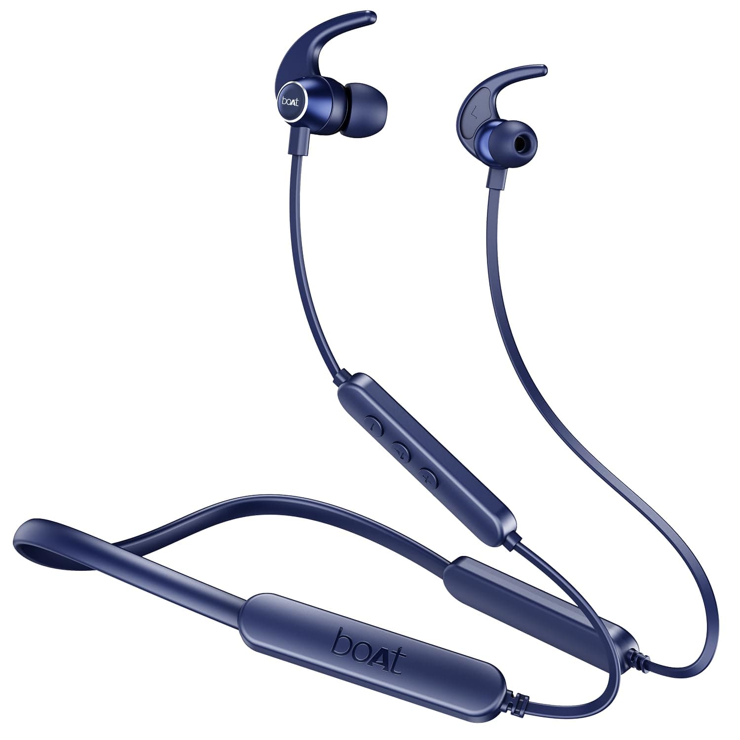 boAt Rockerz 255 Pro+, 60H Battery, Fast Charge, IPX7, Dual Pair,Low Latency,Magnetic Buds, App Support, in Ear Bluetooth Neckband, Wireless with Mic Earphones (Navy Blue)