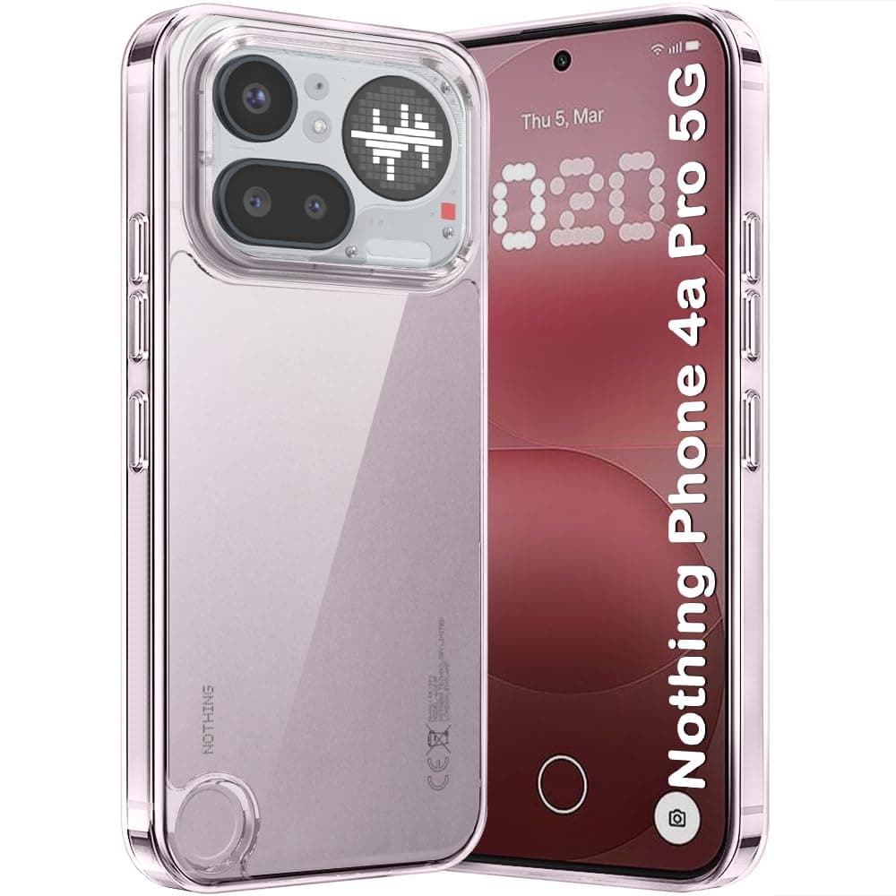 TheGiftKart Ultra-Hybrid Crystal Clear Back Case Cover for Nothing Phone 4a Pro 5G | Shockproof Design | Hard Back Cover Case for Nothing Phone 4a Pro 5G (PC & TPU, Transparent)