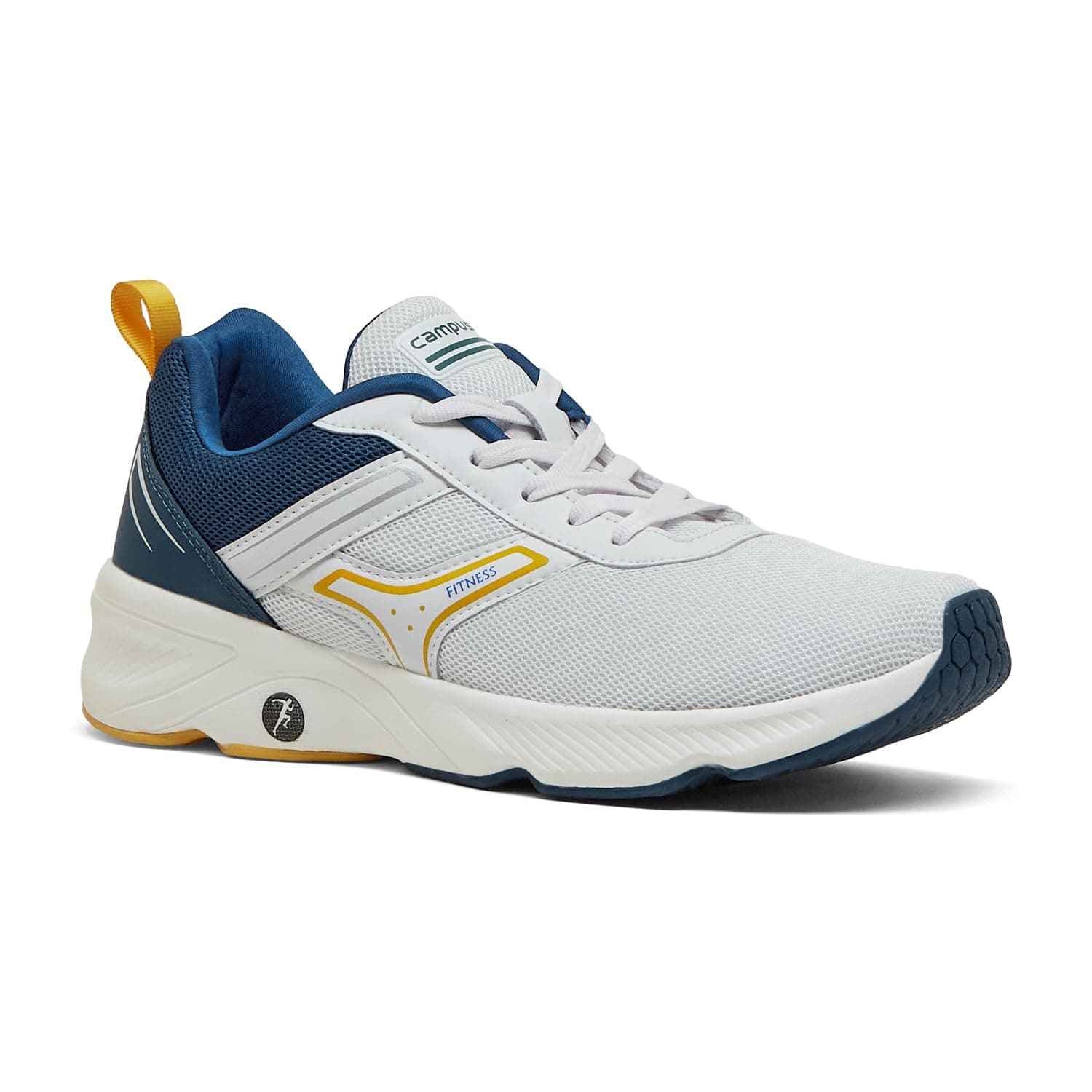 Campus Men's Hurricane WHT/PRO Blue Running Shoes - 7UK/India 6G-842