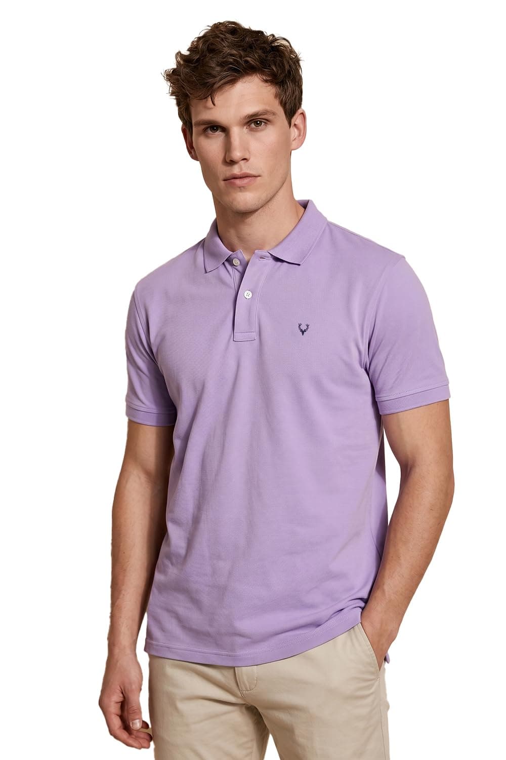 Allen Solly Mens Polo T Shirt Lilac