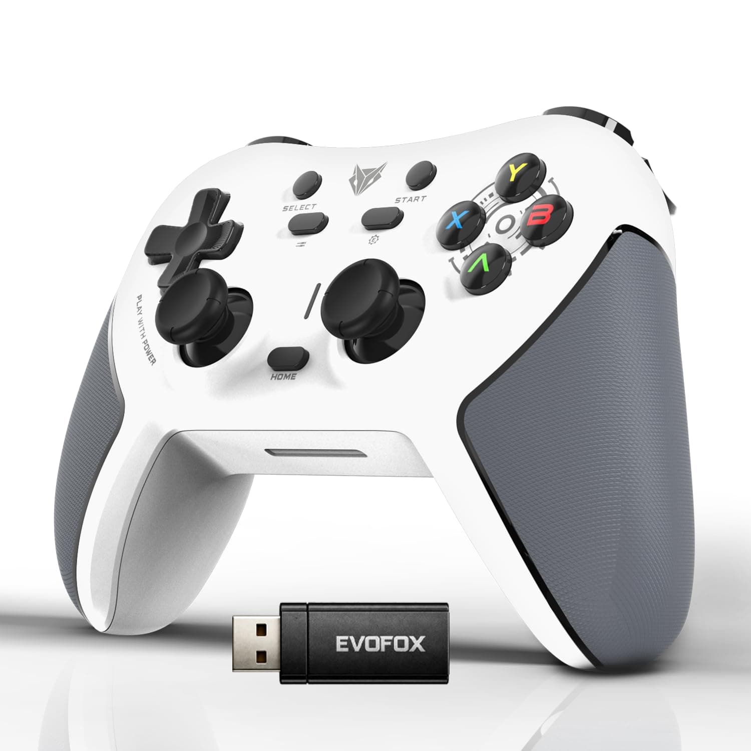 EvoFox One S V2 Universal 3-Mode Wireless Gaming Controller,1000Hz HallSense™ Precision Joysticks, BT, 2.4GHz & Wired, Macros, Fast Type-C Charging, PC, Mobile, Android TV, PS4 & Console Gaming