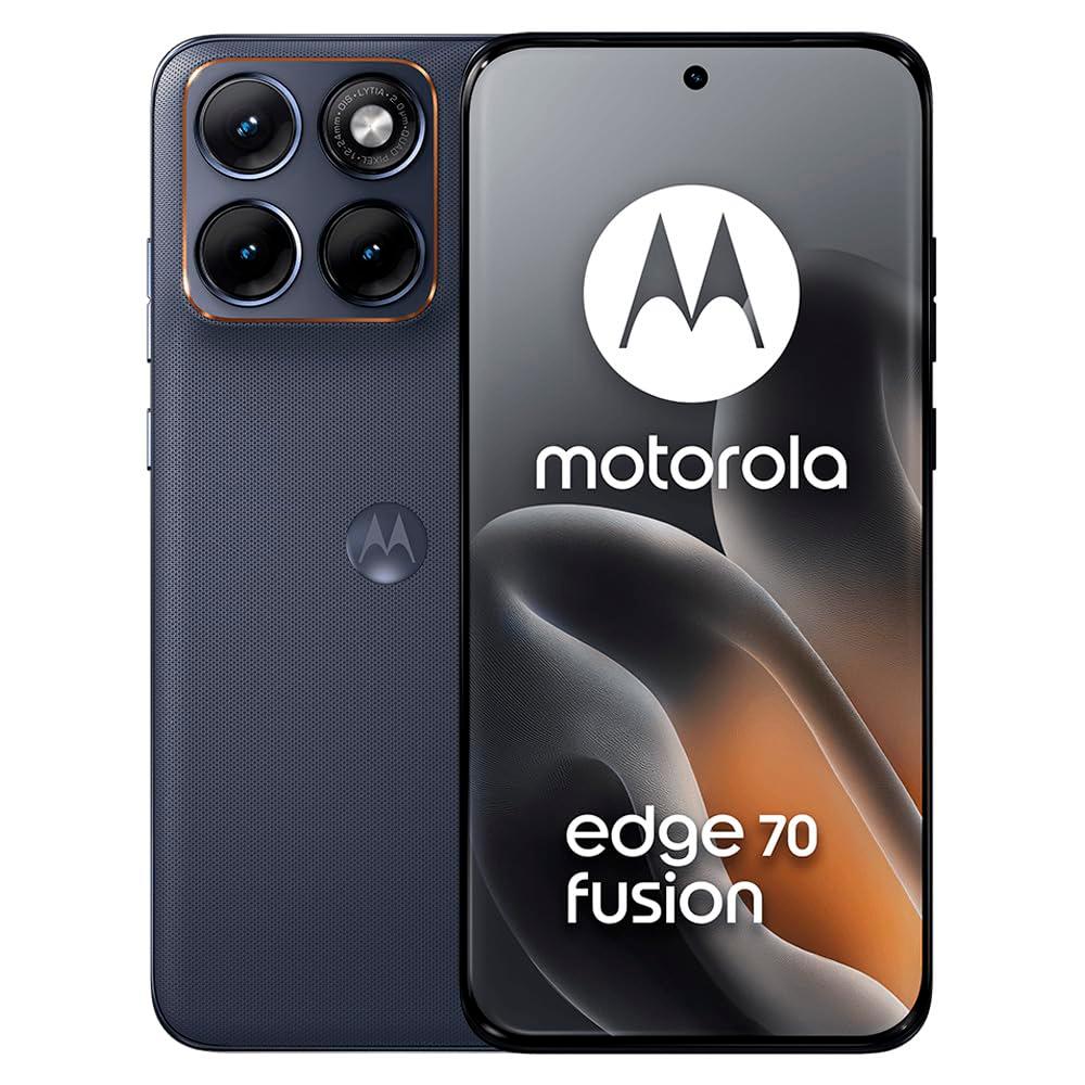 Motorola Edge 70 Fusion (Pantone Silhouette, 8GB RAM, 256GB Storage) | 6.78" 144Hz 1.5K AMOLED Display | Snapdragon 7s Gen 4 | 50MP Sony LYTIA 710 OIS | 7000mAh Battery | 68W TurboPower |
