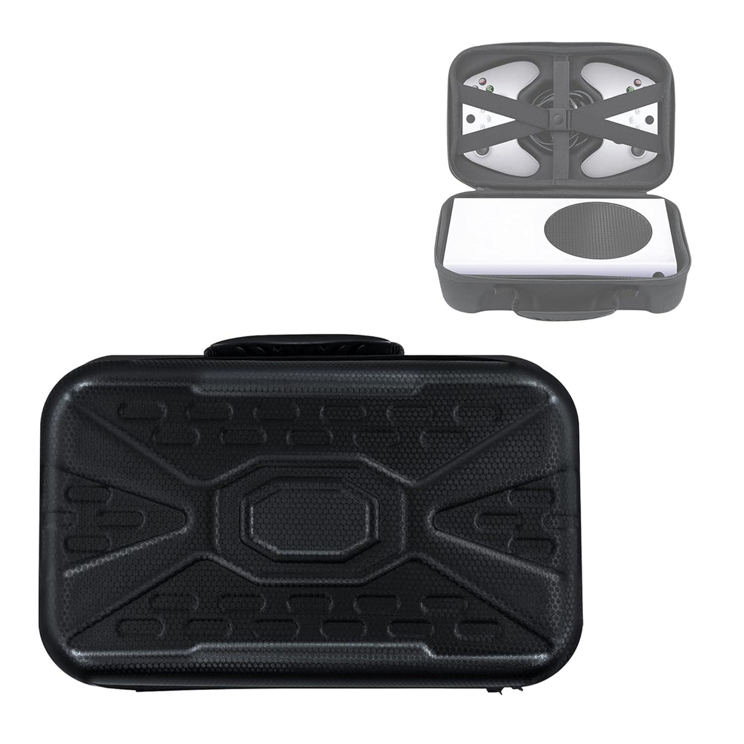 NexiGo Hard Carrying Case for X-Box Series S, Travel Case Storage Bag Compatible for X-Box Series S Console Wireless Controller & Gaming Accessories - Black