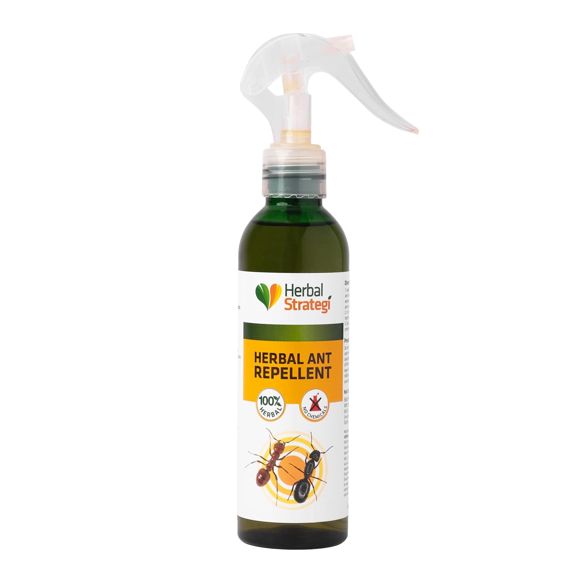 STRATEGI Herbal Ant Repellent Spray 200 Ml | 100% Herbal, Eco-Friendly, And Biodegradable | Safe For Babies, Pets, And Skin | Ayush Certified