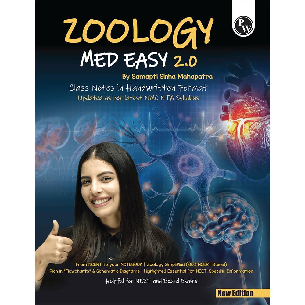 PW Zoology Med Easy 2.0 For NEET and Board Exams 2025-26 | Flowcharts, Schematic Diagrams l Samapti Sinha Mahapatra Handwritten Notes [Paperback] Samapti Sinha Mahapatra