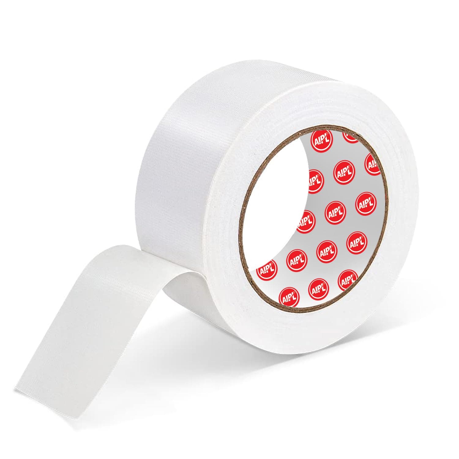AIPL Duct Tape Heavy Duty - White Book Binding Tape Strong Flexible No Residue All Weather All purpose for Do-It-Yourself Repairs Industrial Professional Use. 2 Inch X 25 Meter