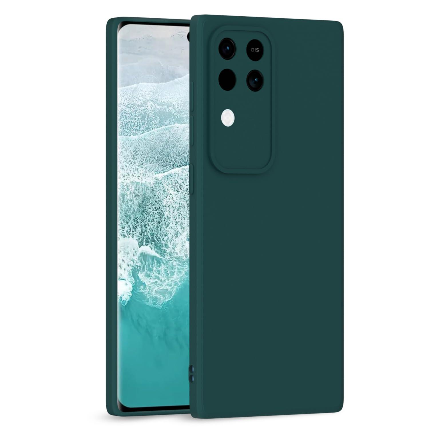 Pikkme Vivo V30 5G / Vivo V30 Pro 5G Back Cover Camera Protection Shockproof Soft Matte Silicone Back Case for Vivo V30 5G / Vivo V30 Pro 5G (Green)