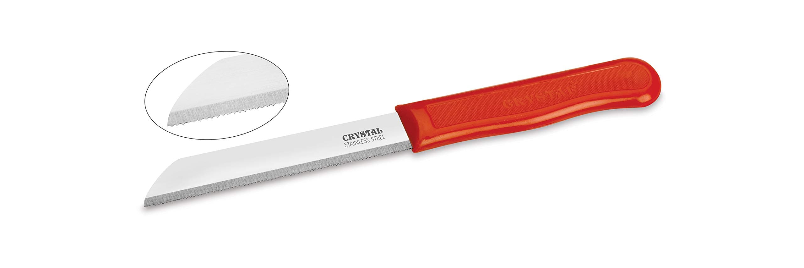 Crystal - CL010 Sleek Serrated Edge Knife | Stainless Steel Knife |Surgical Blades | Multicolour