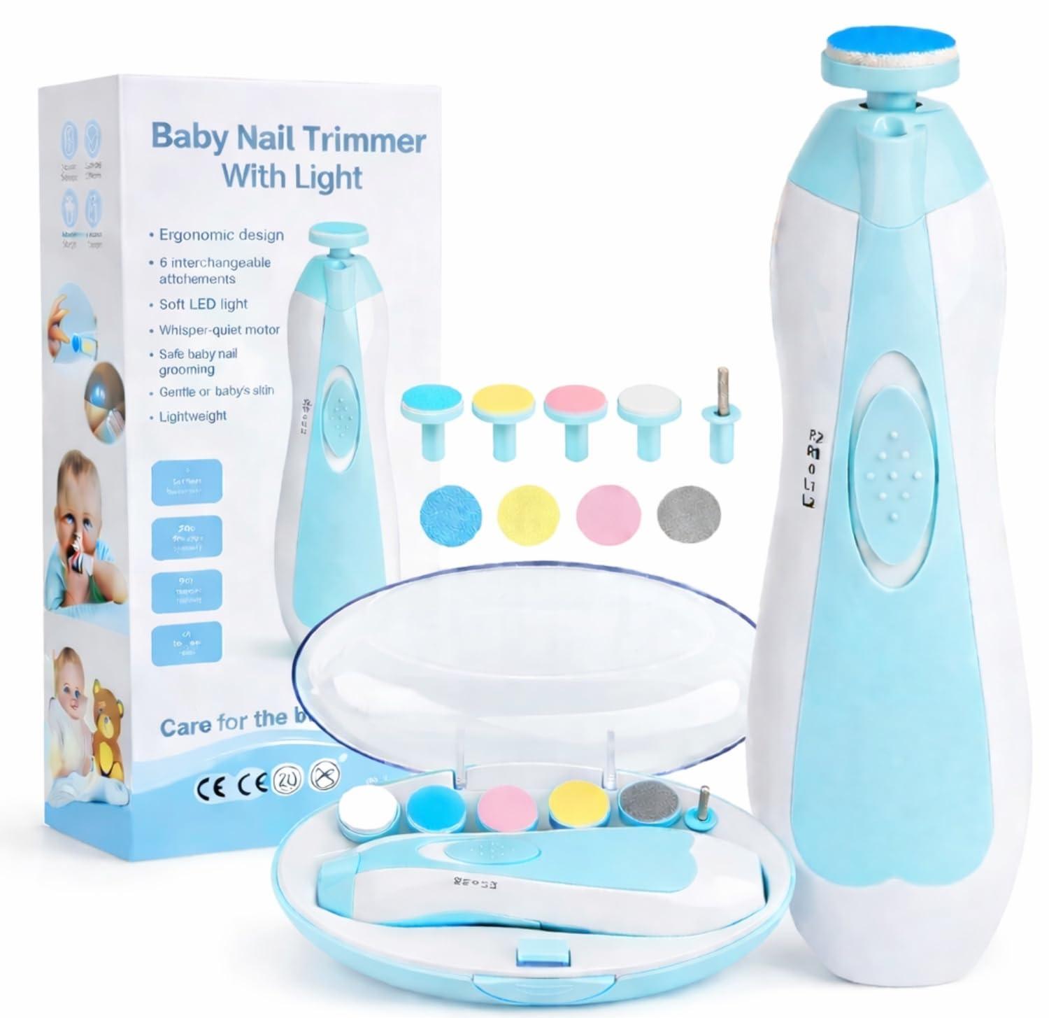 Toy Imagine Electric Baby Nail Trimmer with LED Light Multi Colour