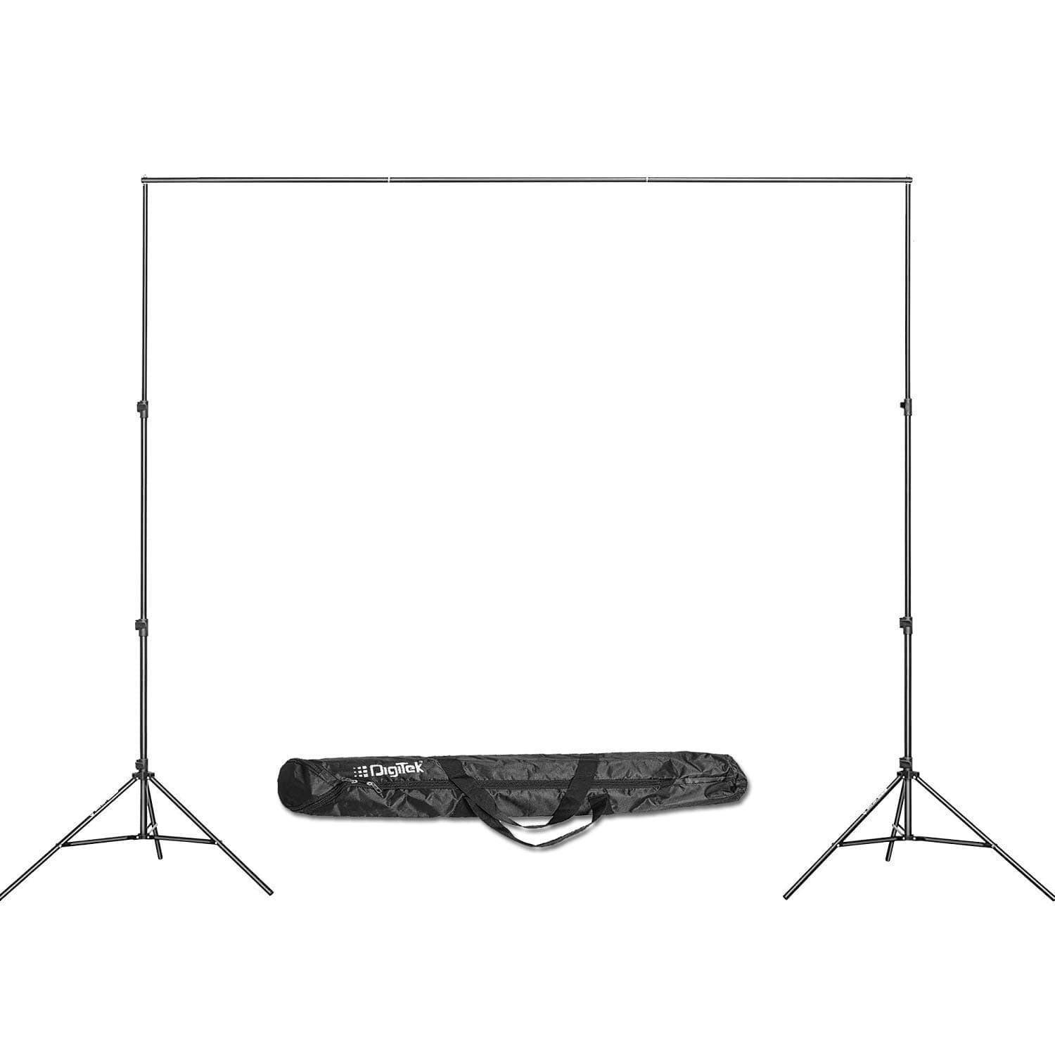 DIGITEK® (DBSK-009FT) Studio Background Stand Kit (9ft x 9ft) for Backdrop Photography and Videography, Portable and Foldable Stand Kit with Carry Bag