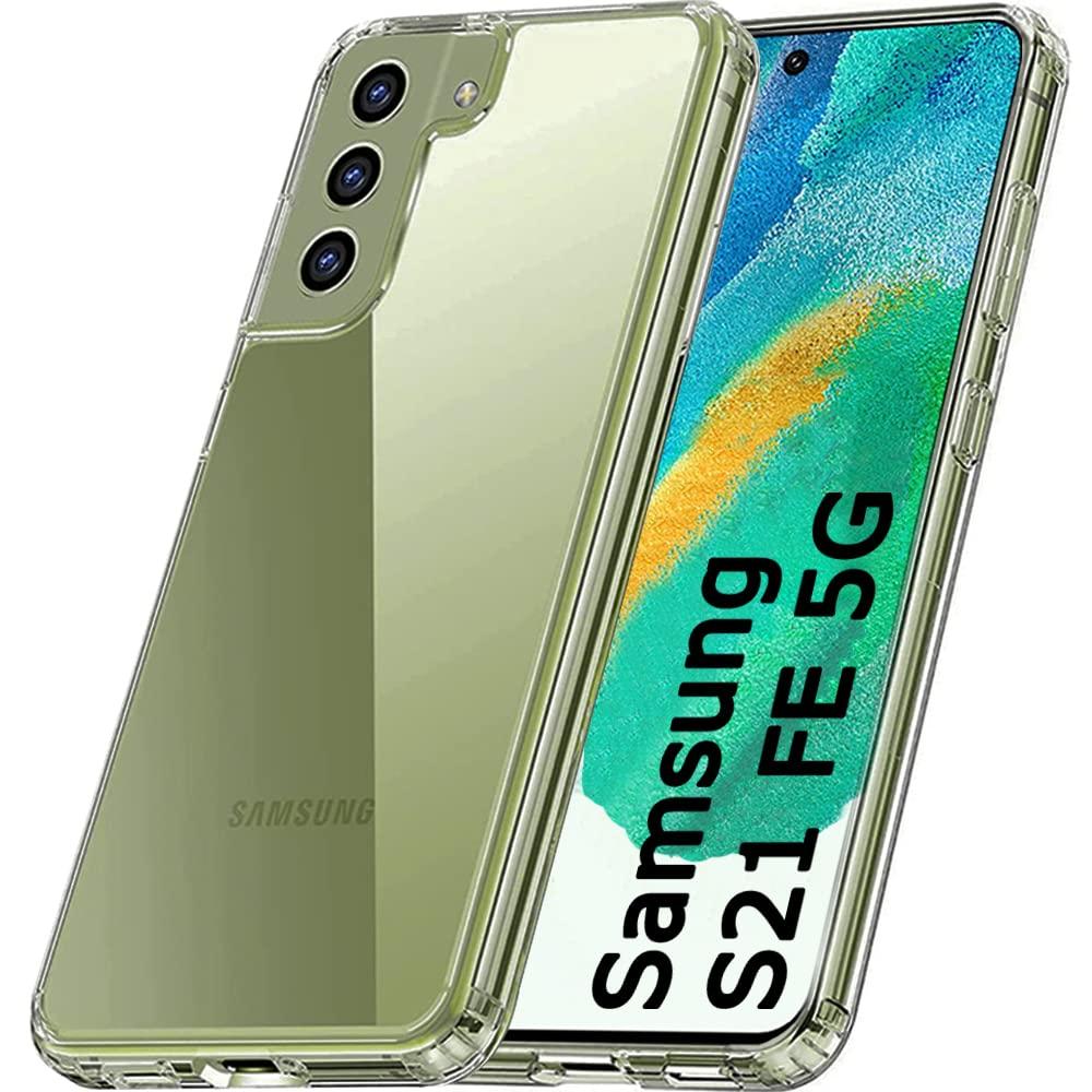 TheGiftKart Ultra-Hybrid Crystal Clear Back Case Cover for Samsung Galaxy S21 FE 5G | Shockproof Design | Hard Back Cover Case for Samsung Galaxy S21 FE 5G (PC & TPU, Transparent)