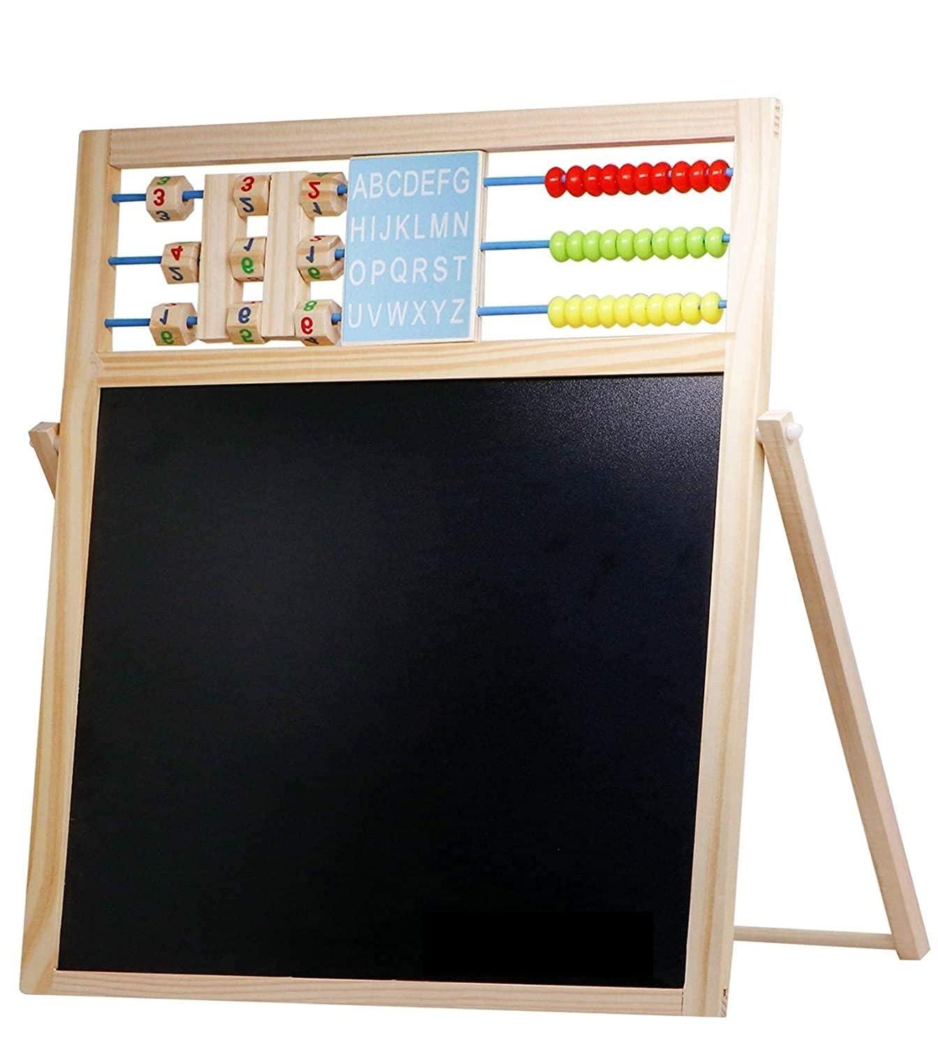 Toy Imagine Wooden 2 in 1 White Board & Black Board for Kids