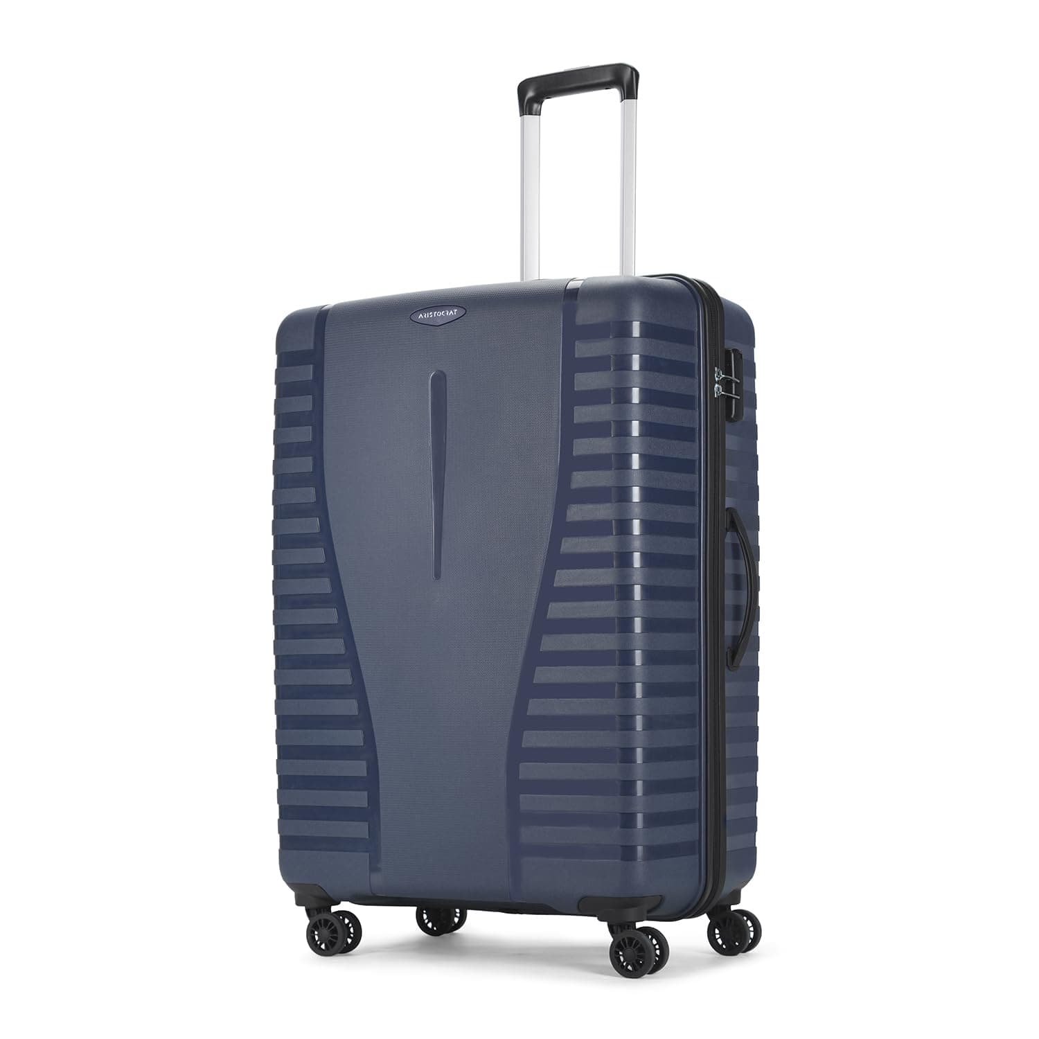 Aristocrat Airpro 8-Wheel Large Size Hard Case Trolley Bag, Poseidon Blue