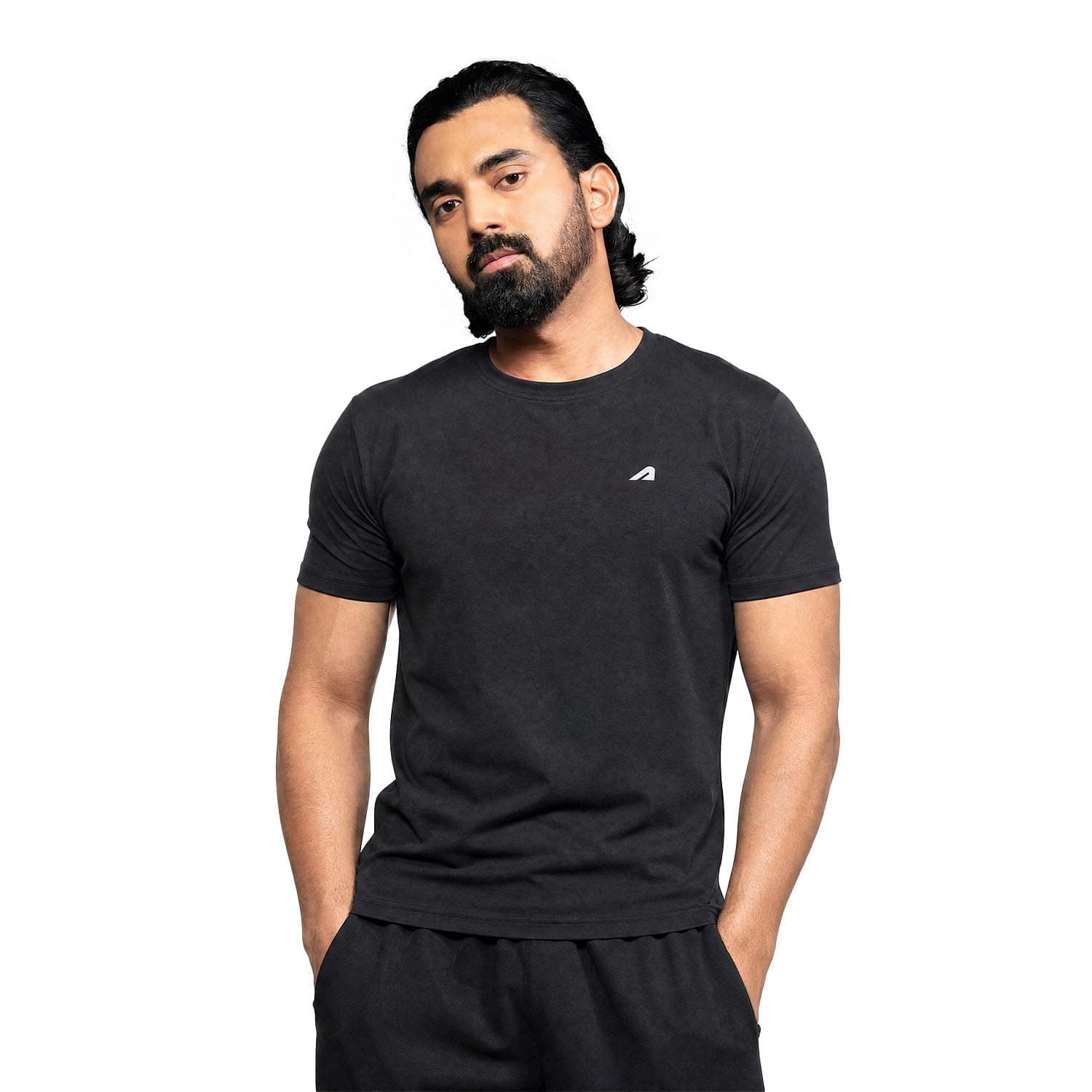 Boldfit Training Gym T Shirts for Men Quick Dry Fit Tshirt for Men Sports T Shirts for Men for Casual Wear Workout Tshirts for Man Active Gym Wear for Men T-Shirts for Men T Shirts for Man - Black L