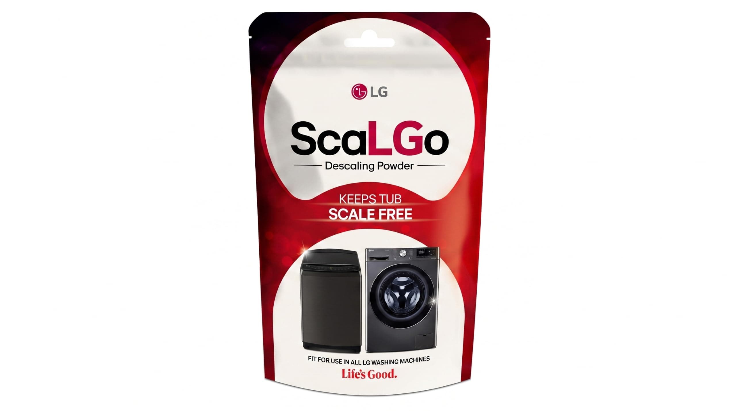 LG ScaLGo Washing Machine Cleaner Descaling Powder/Liquid for Front Load and Top Load Washing Machines (Pack of 1)