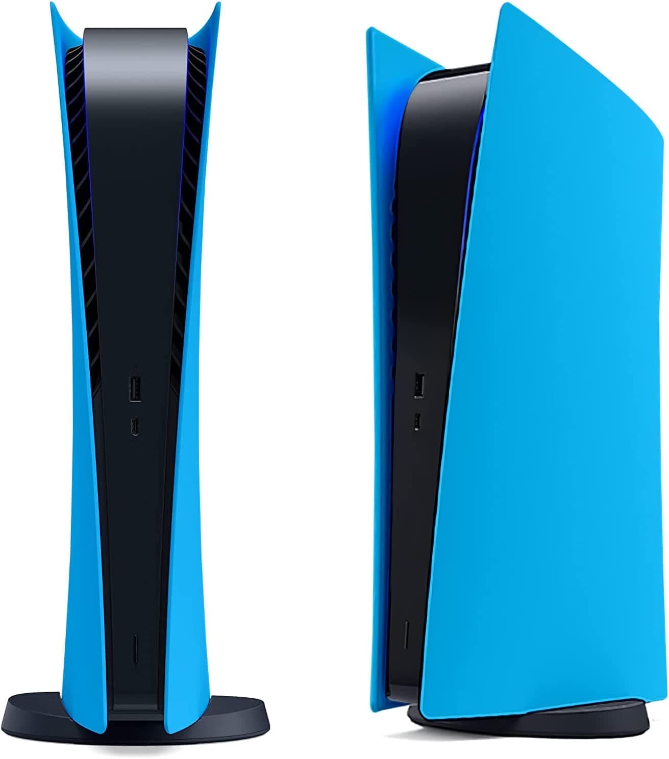 New World Digital Edition Face Plates Cover Skins Shell Panels for PS5 Console, Accessories Faceplates Protective Shell Replacement Plate (Digital Starlight Blue Digital)