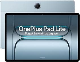 OnePlus Pad Lite with Biggest Battery in Segment 9340 mAh, 11"(27.94 cm) Display with 500 nits Brightness & 11 Hrs of Video Playback, 6GB RAM 128GB Storage, WiFi, Aero Blue