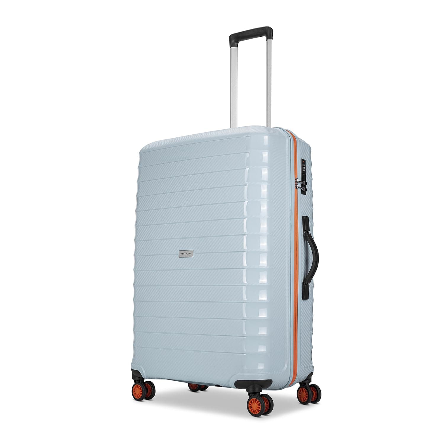 Aristocrat Altitude 8-Wheel Medium Size Hard Case Trolley Bag, Surf Spray