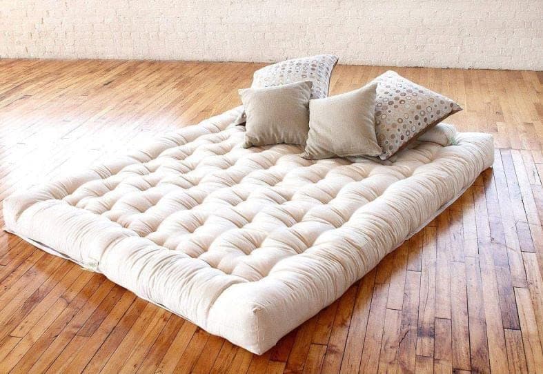 WinxMatrs Sale Single Bed Cotton 4 Inch Folding Mattress/Gadda for Student, PGs, Hostel, Picnic (3.5 X 6 FEET, White Cotton)