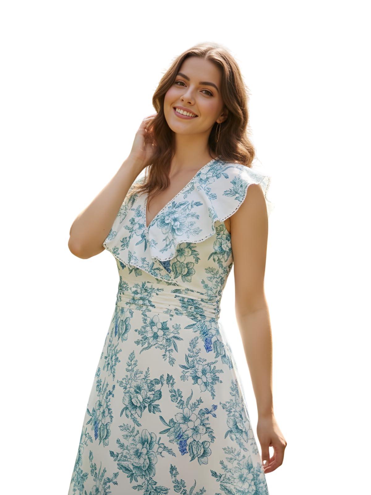 Leriya Fashion Dress for Women | Western Floral Printed One Piece Dress for Women Short & Long | Casual Sleeveless Summer Dresses for Beach & Stylish Party Outifits