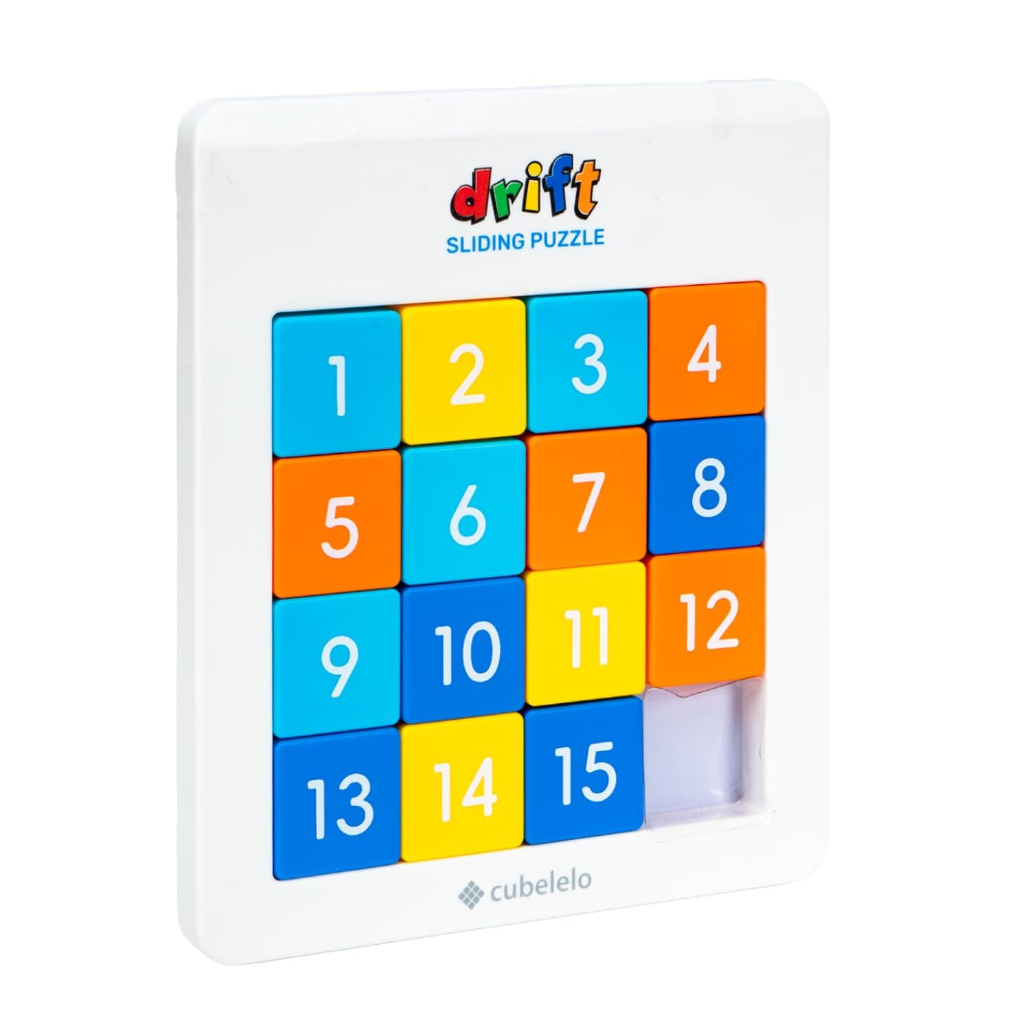 Cubelelo Drift Number Sliding Magnetic Puzzle 4x4 | Toys For 6-10 Years Old Boys & Girls | 15-Blocks Brain Teaser Puzzle Game for Kids | Educational, Learning, Activity Toy for Return & Birthday Gifts
