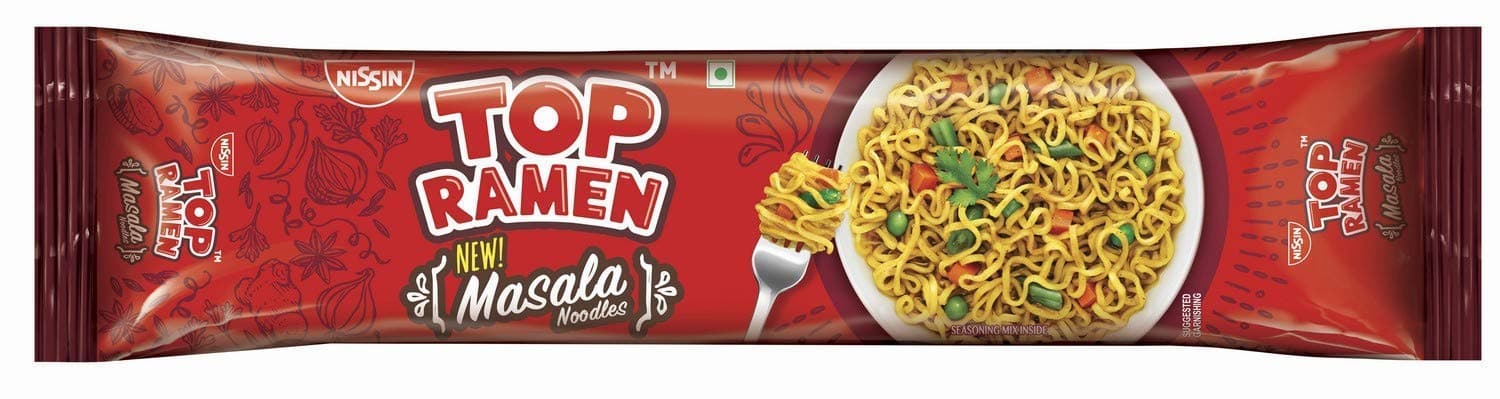 Top Ramen Classic Masala Noodles | 100% Desi Spicy Flavor, Saucy Instant Noodles for Family Meals | Quick & Tasty Comfort Food , 480 gm