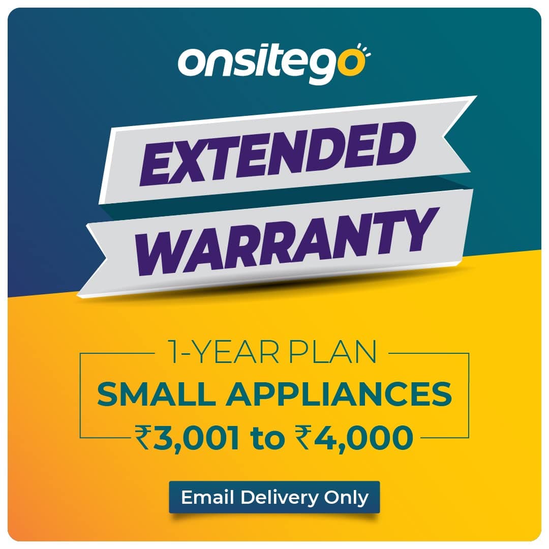 ONSITEGO 1 Year Extended Warranty For Small Household Appliances From Rs. 3001-4000 (Email Delivery - No Physical Kit), Brown
