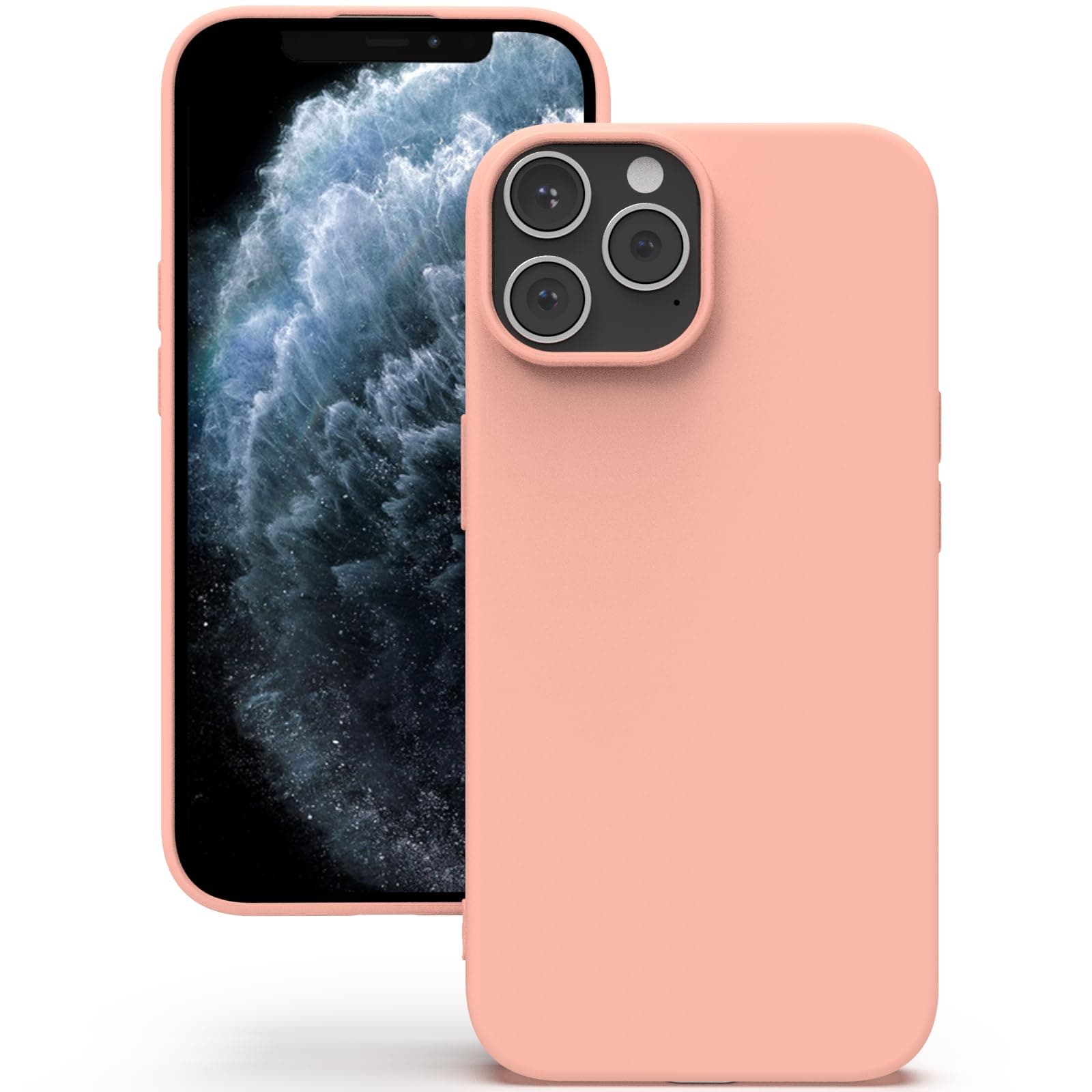 YATWIN Silicone Back Case for iPhone 11 Pro Max, Soft-Touch Phone Back Cover for Apple iPhone 11 Pro Max - Pink