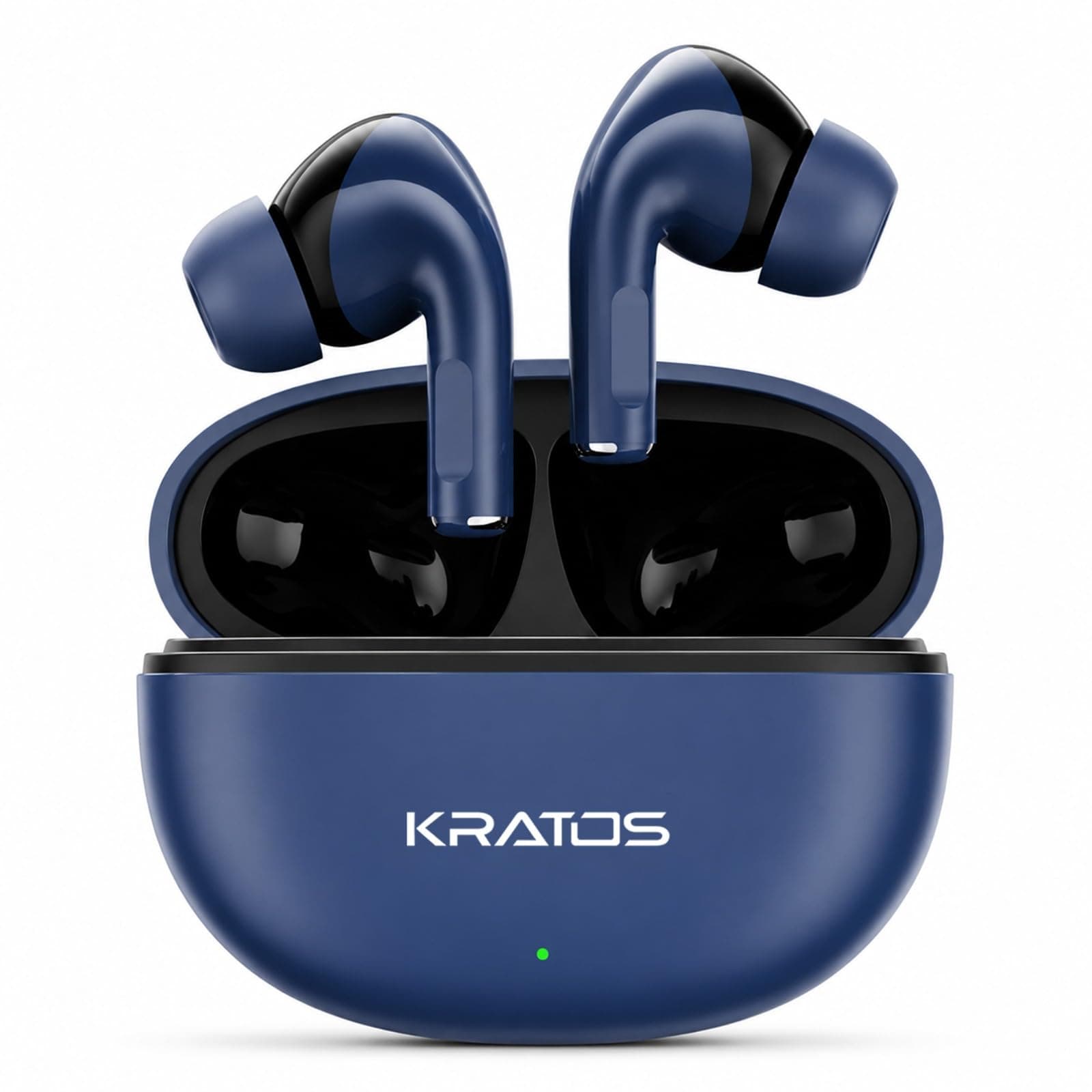Kratos Pop Ear Buds Wireless with 60H Playtime, Noise Isolation & Clear Calls, Bluetooth Earbuds with Voice Assistant, Ear Buds with Bluetooth V 5.3 & with Type C Fast Charging, IPX4 TWS Earphones